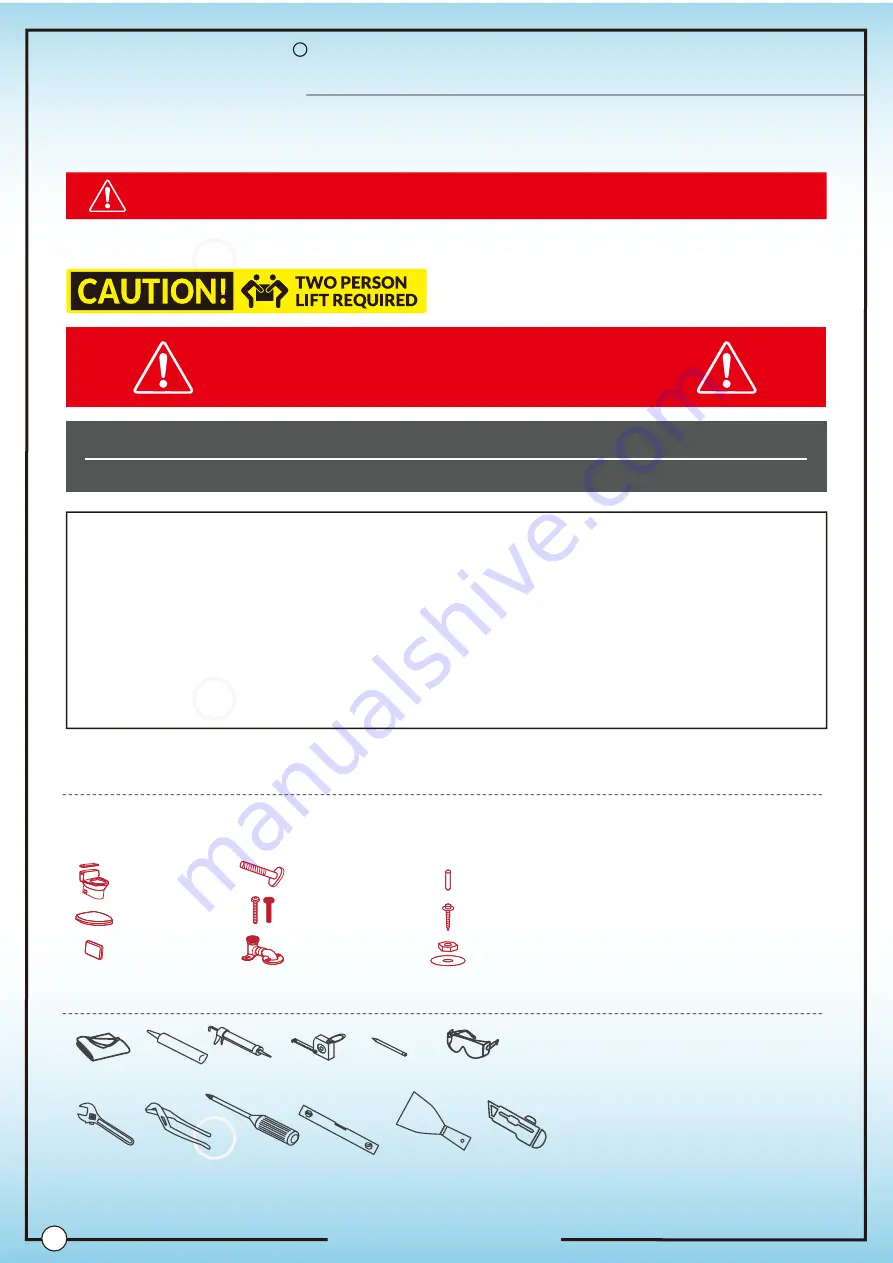 Woodbridge T0002W/B0720 Installation And Care Manual Download Page 2