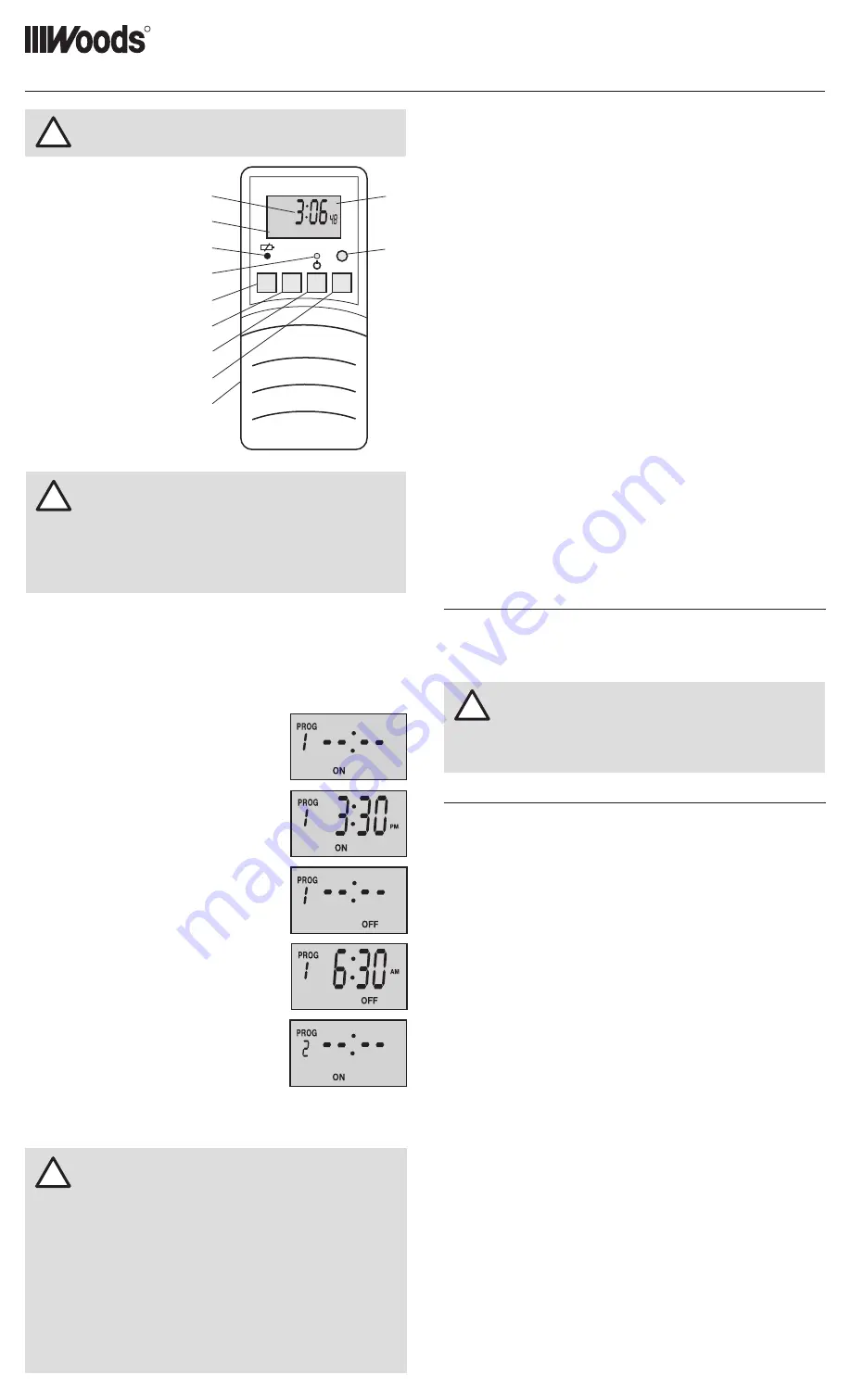 Woods 59744 Programming Manual Download Page 4