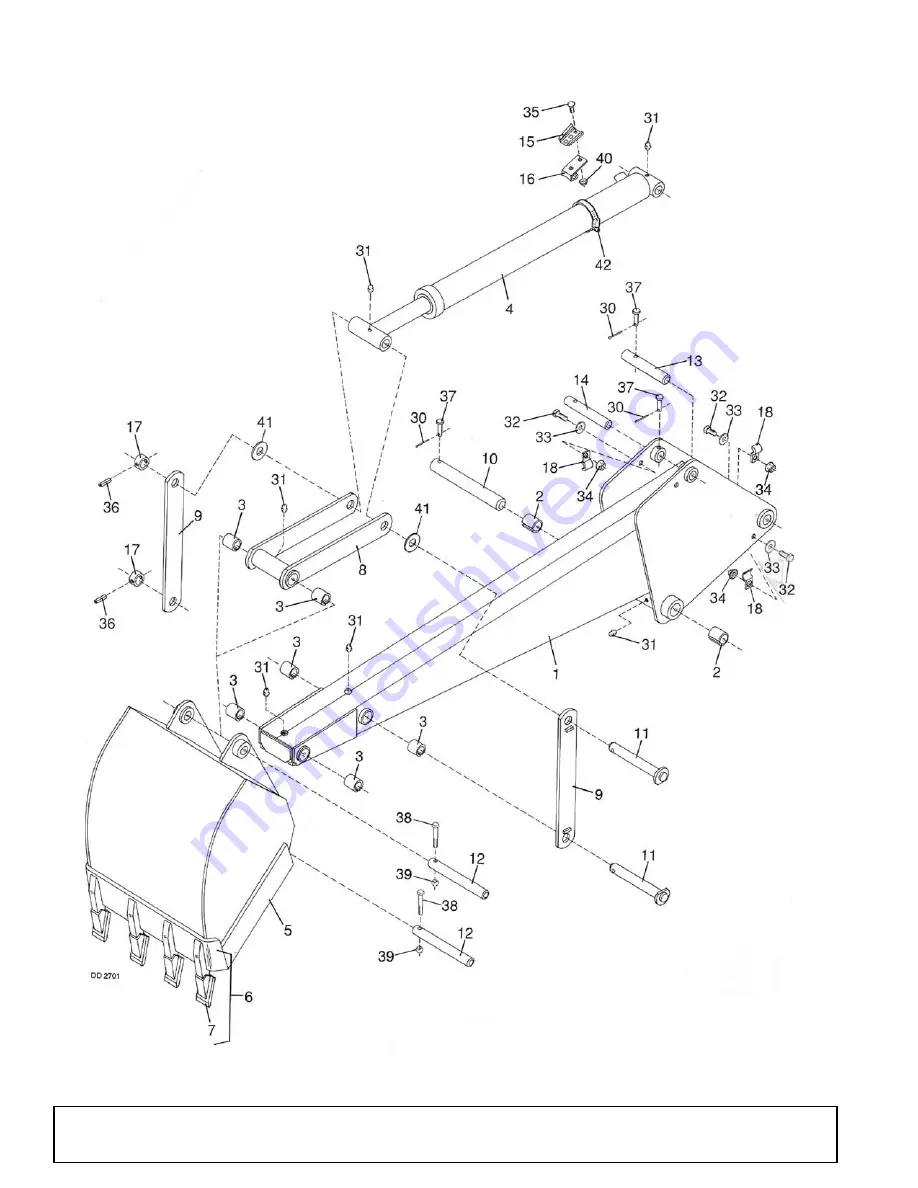 Woods BACKHOE 1050 Operator'S Manual Download Page 38