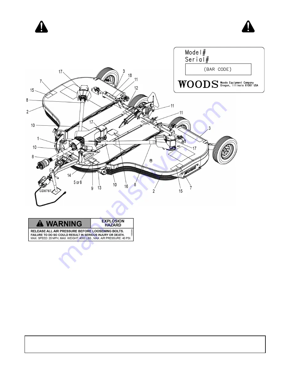 Woods BATWING BW10.70 Скачать руководство пользователя страница 11