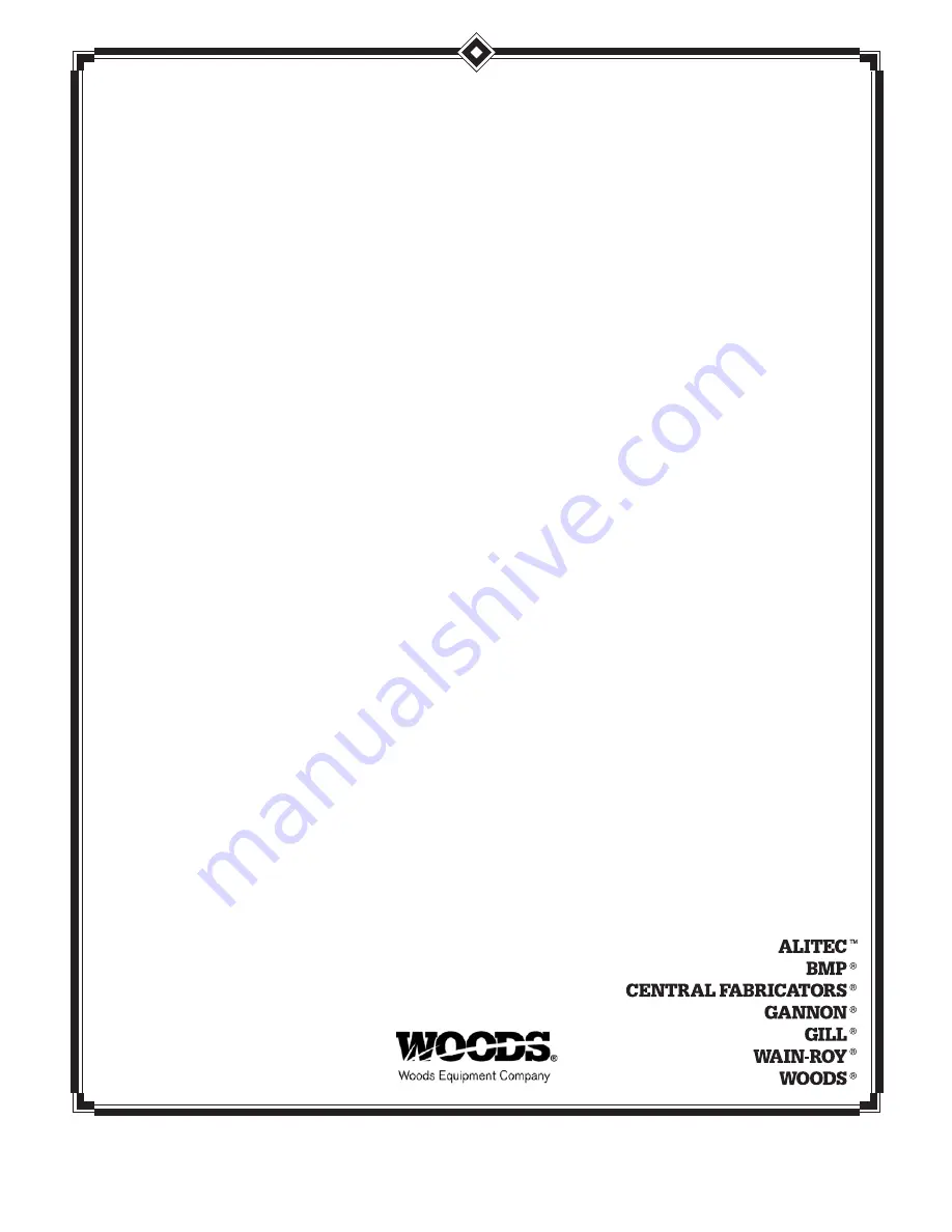 Woods Mov'n Machine FZ23B Operator'S Manual Download Page 53