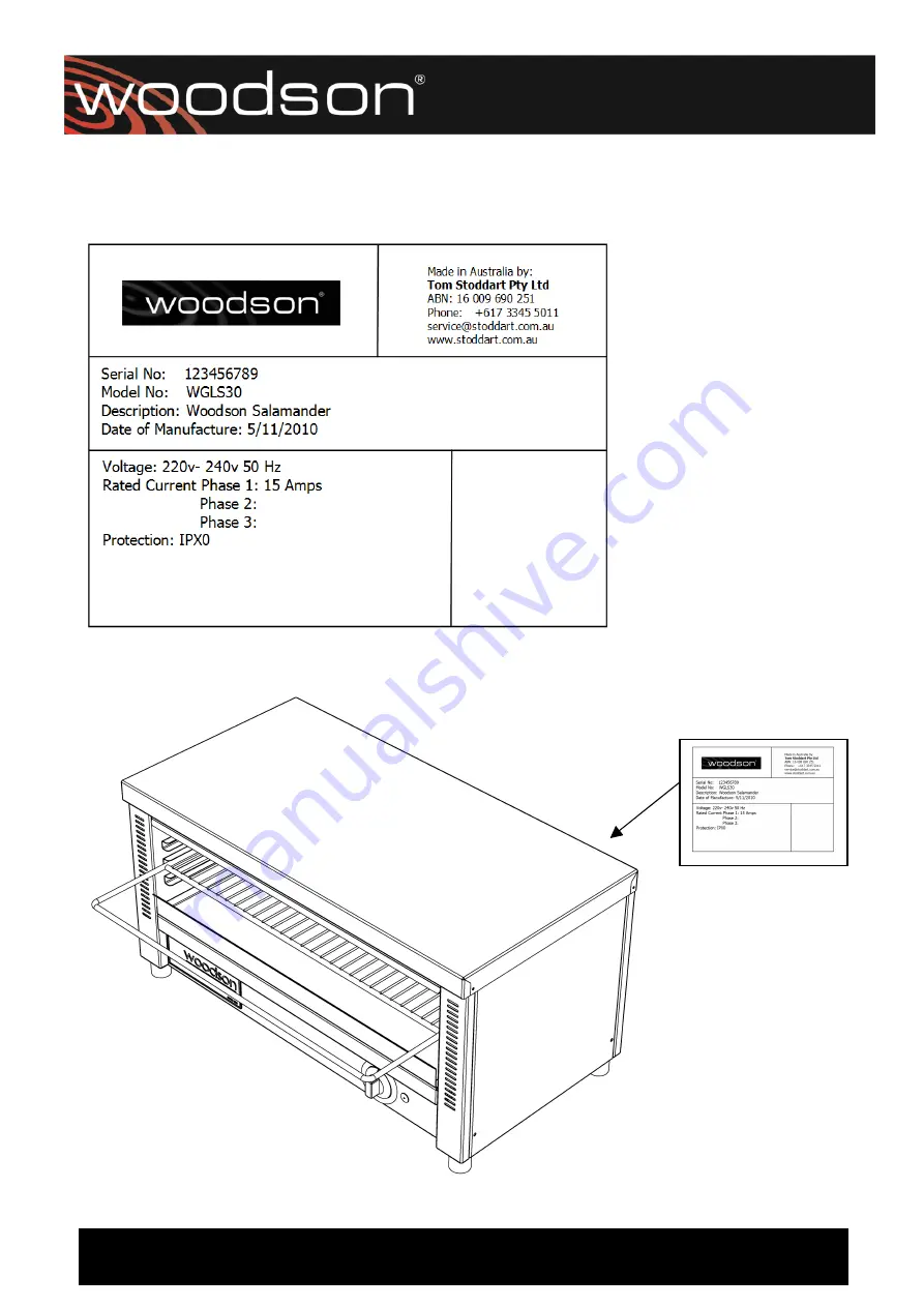 Woodson WGLS30 Скачать руководство пользователя страница 9