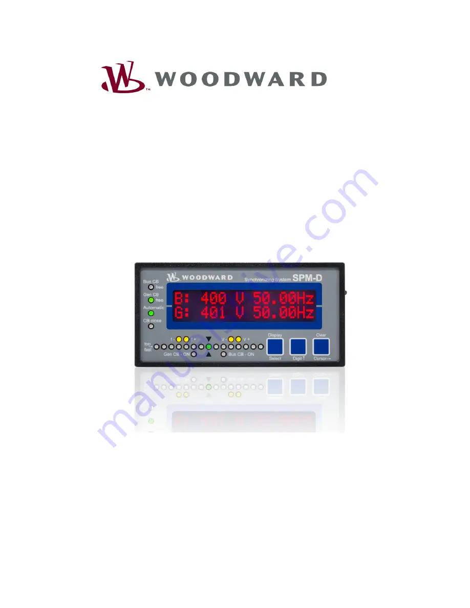 Woodward SPM-D2-10 Manual Download Page 1