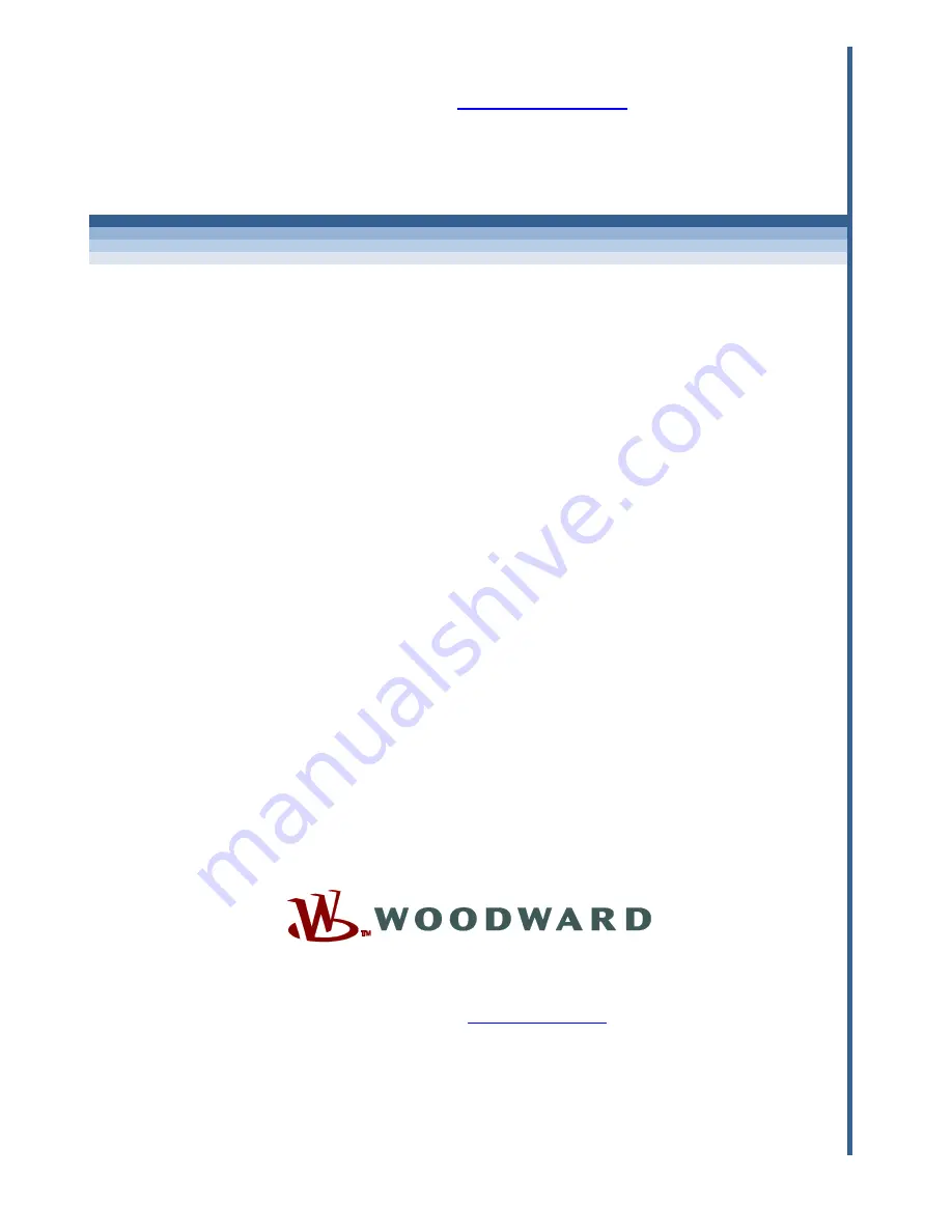 Woodward VariStroke-DX Installation And Operation Manual Download Page 56