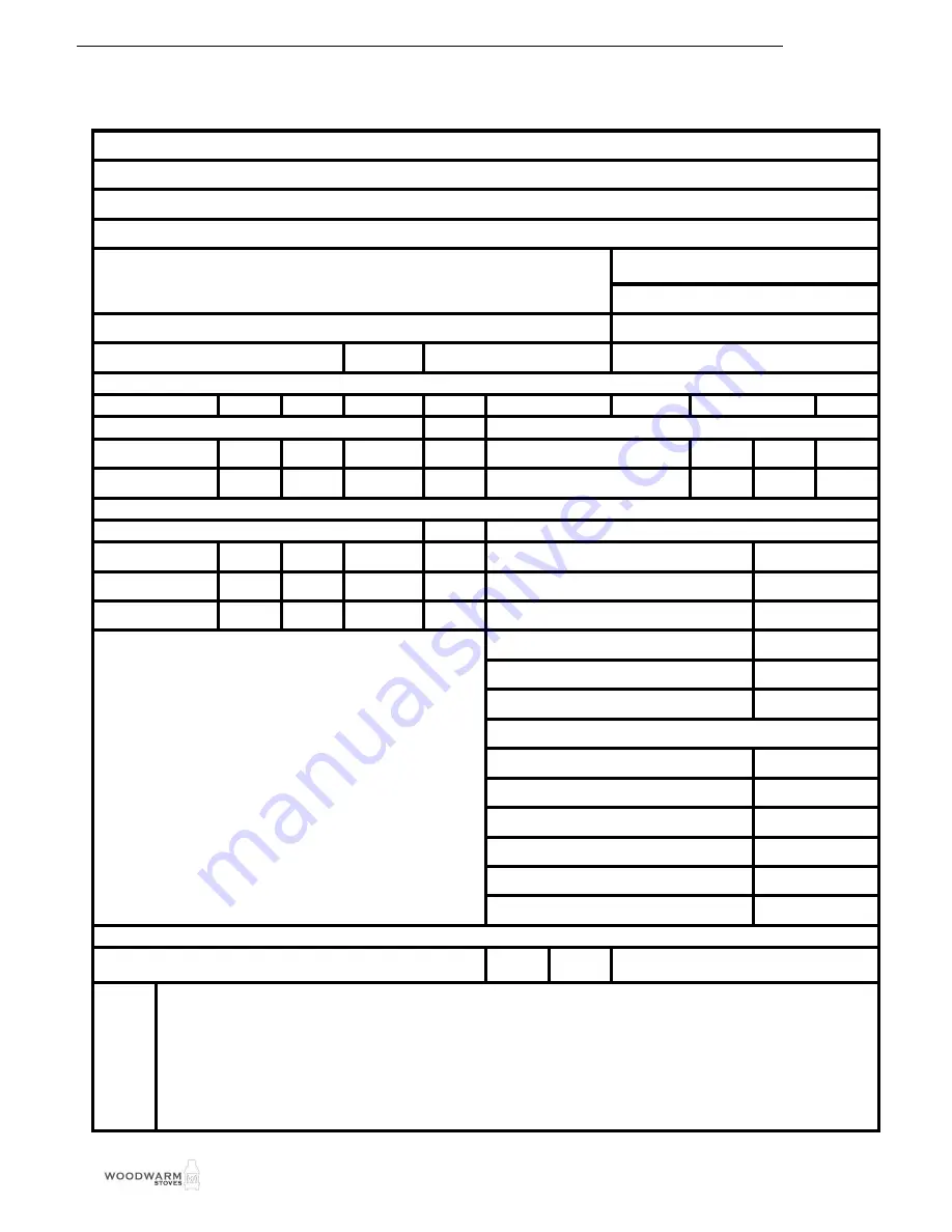 Woodwarm Stoves Phoenix 3 Installation, Servicing  & User Instructions Download Page 29