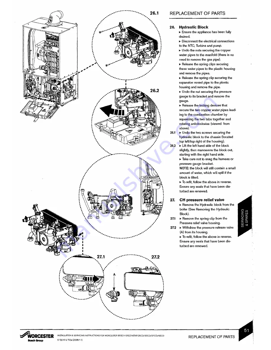 Worcester GREENSTAR 25CDi GC Instruction Manual Download Page 51