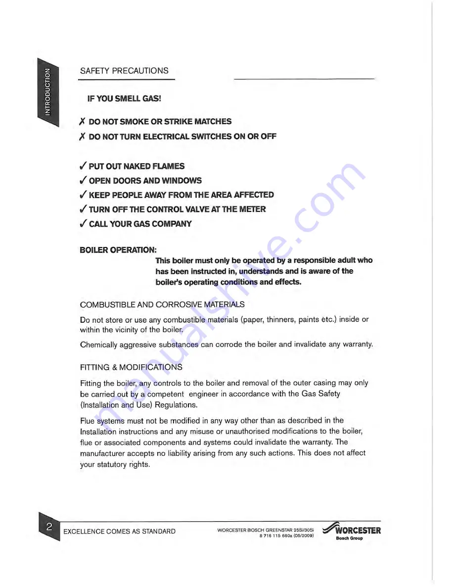 Worcester GREENSTAR 25Si User Instructions Download Page 6