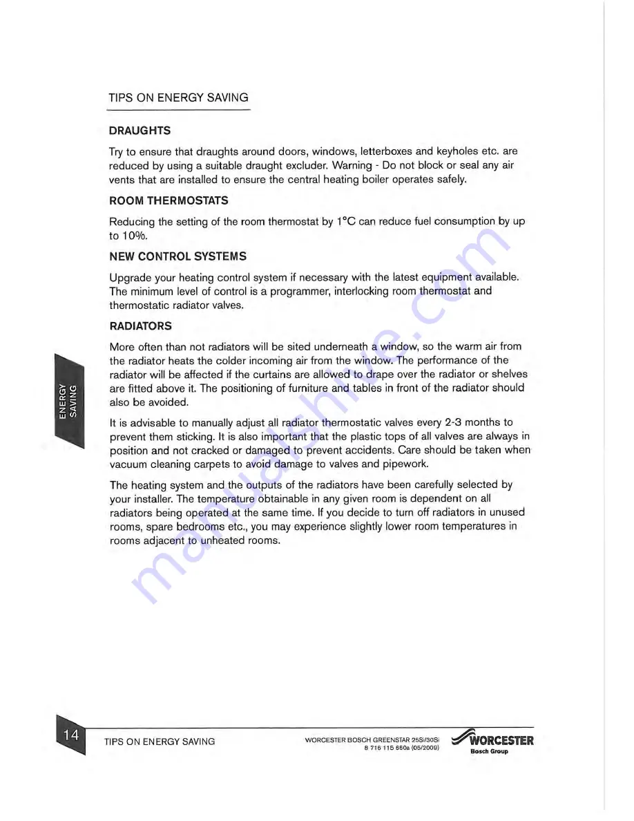 Worcester GREENSTAR 25Si User Instructions Download Page 18