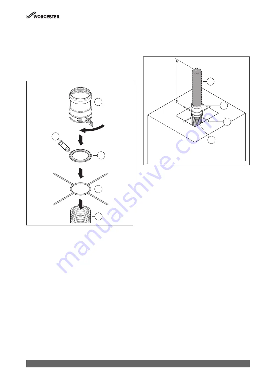 Worcester Greenstar Oilfit Flexi CF Flue Installation Instructions Manual Download Page 13