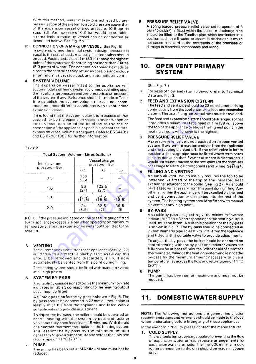 Worcester Highflow 3.5 OF Installation And Servicing Instructions Download Page 8