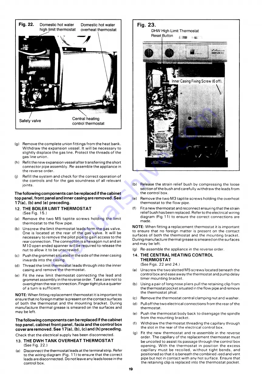 Worcester Highflow 3.5 OF Installation And Servicing Instructions Download Page 19