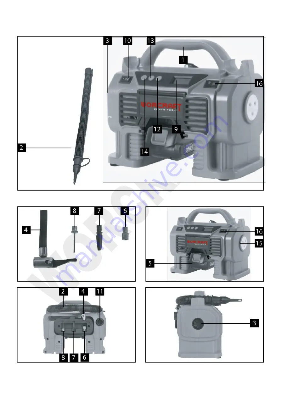 Worcraft PROFESSIONAL CAC-S20Li Instruction Manual Download Page 2