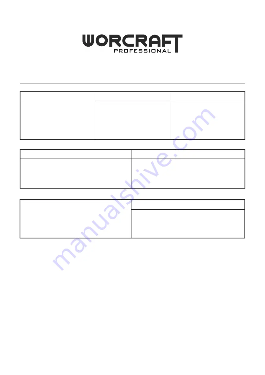 Worcraft PROFESSIONAL CAG-S20LiB-125 Instruction Manual Download Page 37