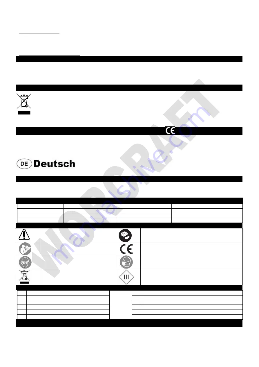 Worcraft PROFESSIONAL CHG-S20Li Instruction Manual Download Page 45