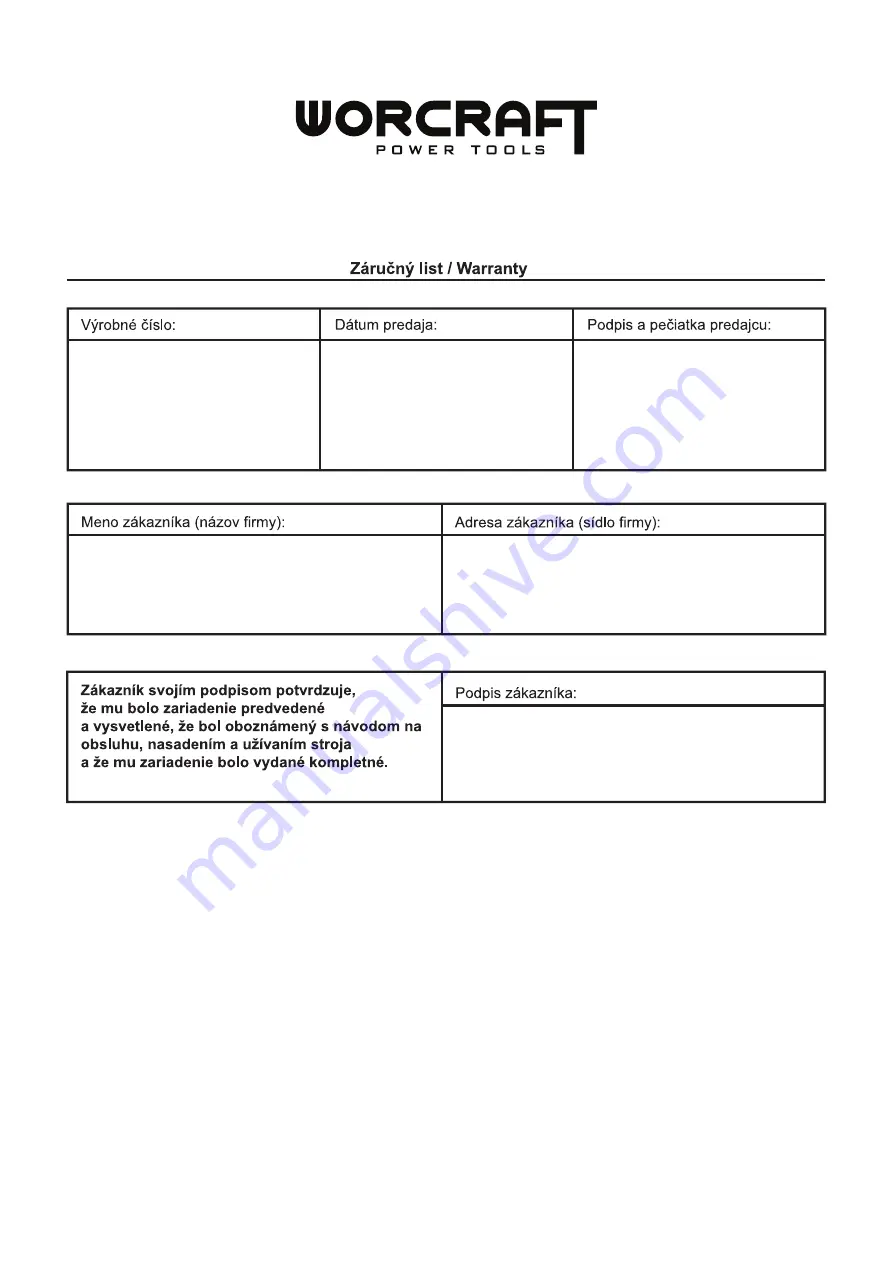 Worcraft PROFESSIONAL RS07-115H Instruction Manual Download Page 12