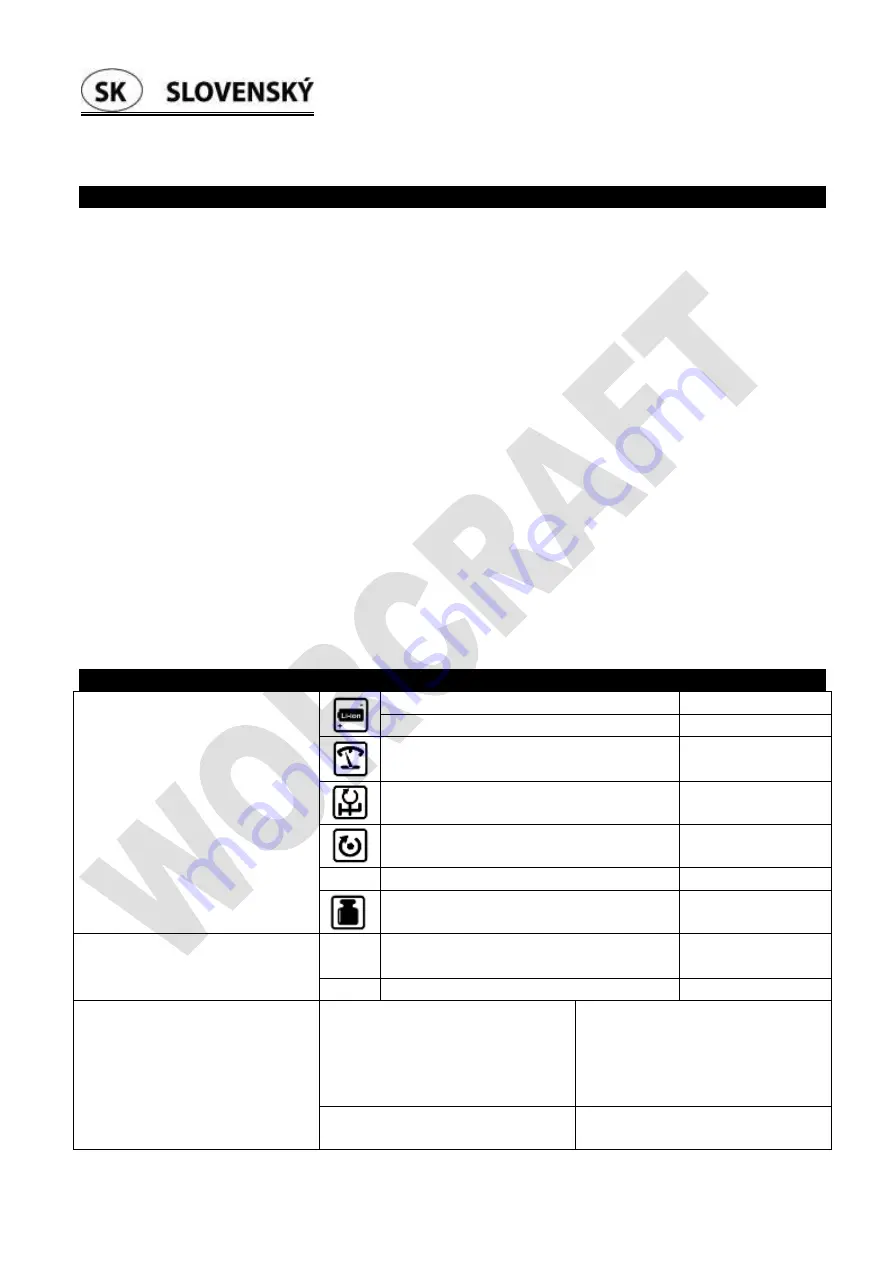 Worcraft PROFESSIONAL S010-3.6Li Instruction Manual Download Page 4