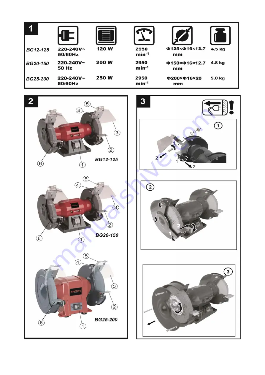 Worcraft BG12-125 Скачать руководство пользователя страница 1