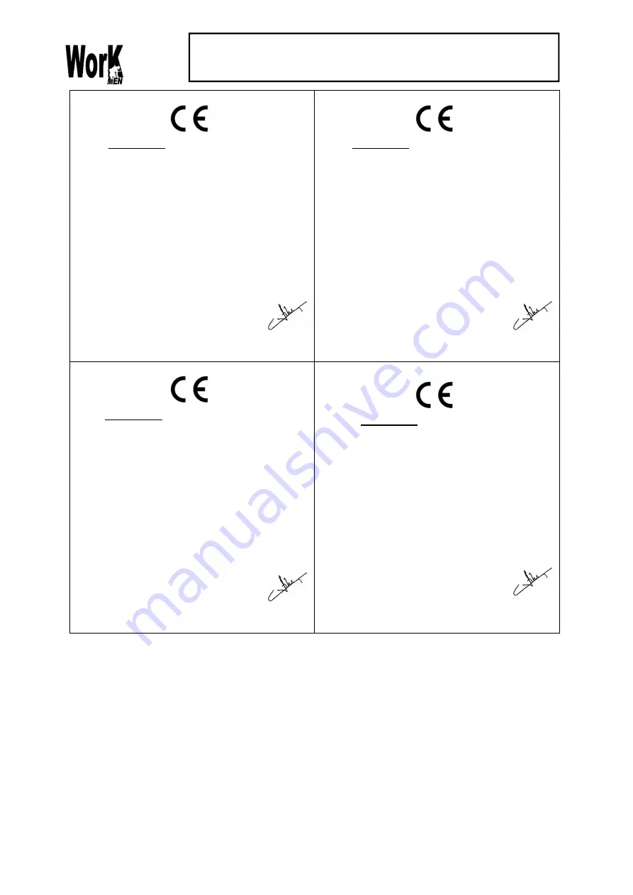 Work Men WMPRE130-234BM Original Instructions Manual Download Page 40