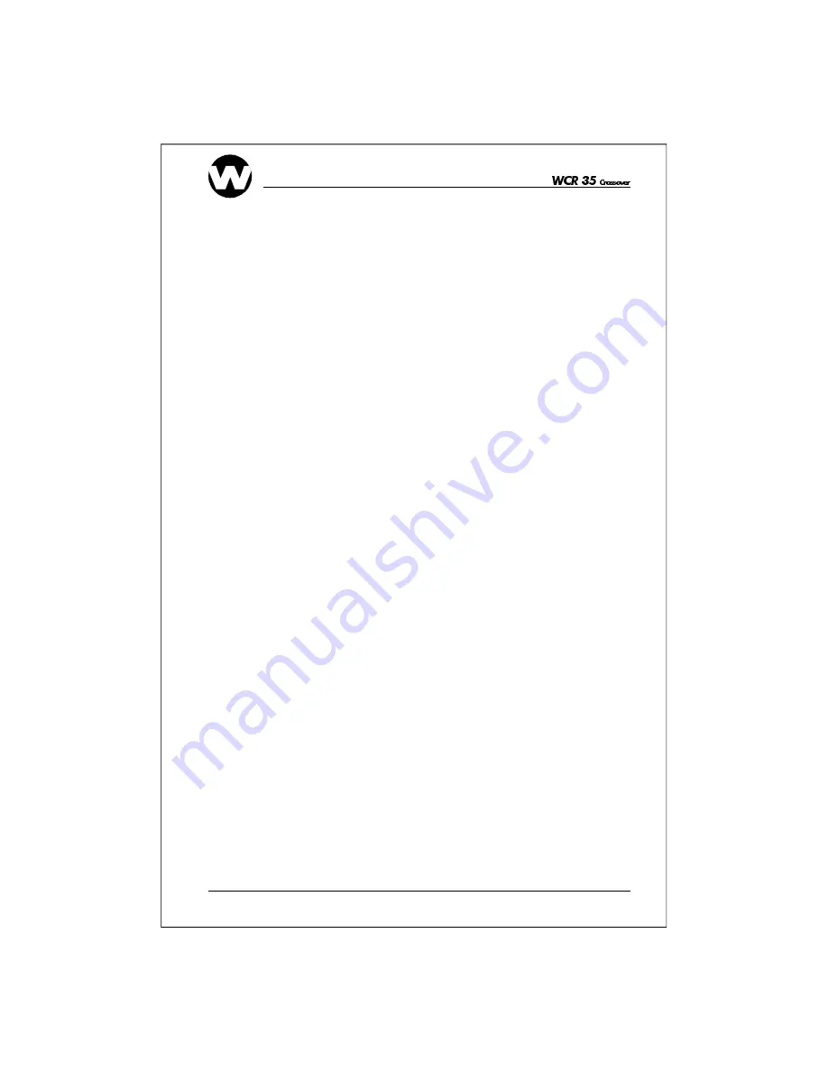 Work Pro WCR - 35 User Manual Download Page 6