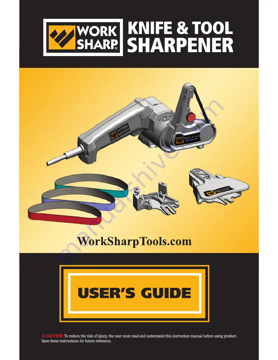 Work Sharp KNIFE & TOOL SHARPENER Скачать руководство пользователя страница 1