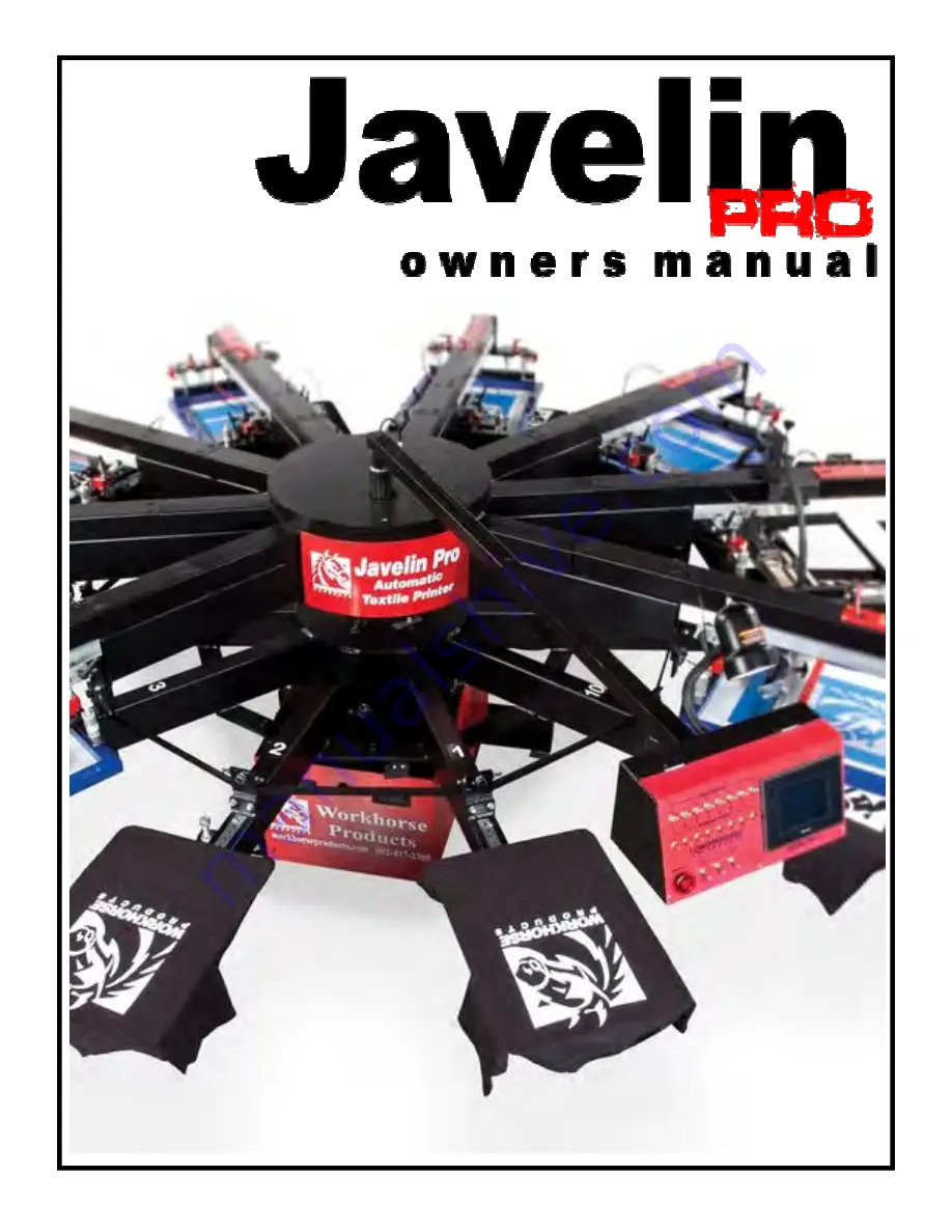 Workhorse Products Javelin PRO Скачать руководство пользователя страница 1