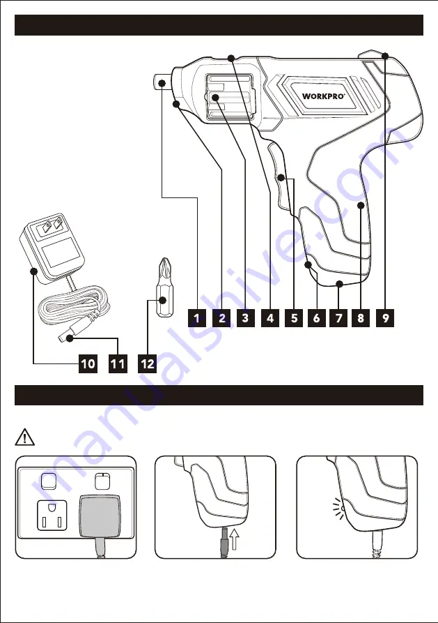 WorkPro 19225000 Instruction Manual Download Page 2