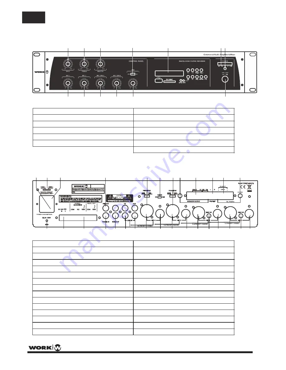 WorkPro PA 120 USB/R User Manual Download Page 12