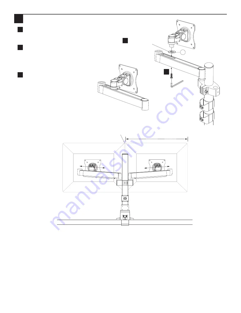 Workrite Ergonomics CONF-2SDS-WOPB-S Assembly/Installation Instructions Download Page 4