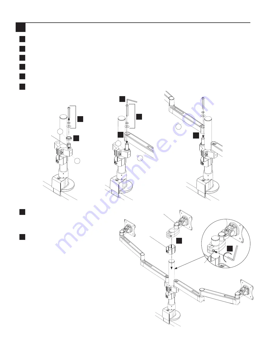 Workrite Ergonomics CONF-3SDS-WOPB-S Assembly/Installation Instructions Download Page 2