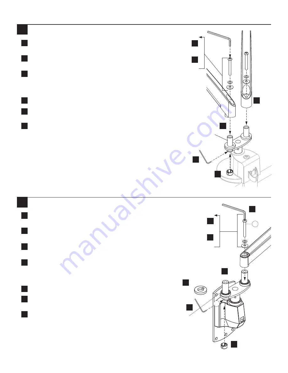 Workrite Ergonomics CONF-ADPT-DA-S Assembly/Installation Instructions Download Page 2