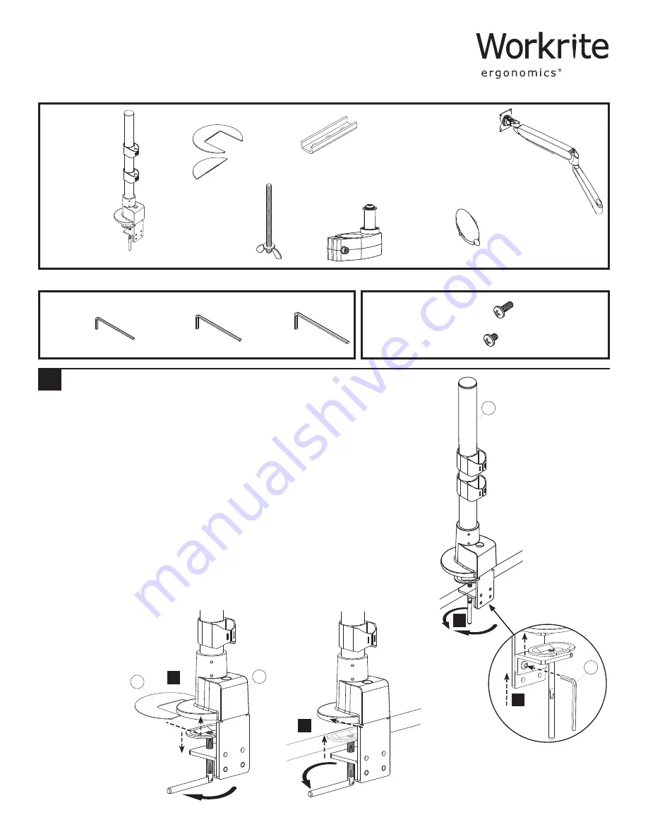 Workrite Ergonomics Conform Sit-to-Stand Arm Скачать руководство пользователя страница 1