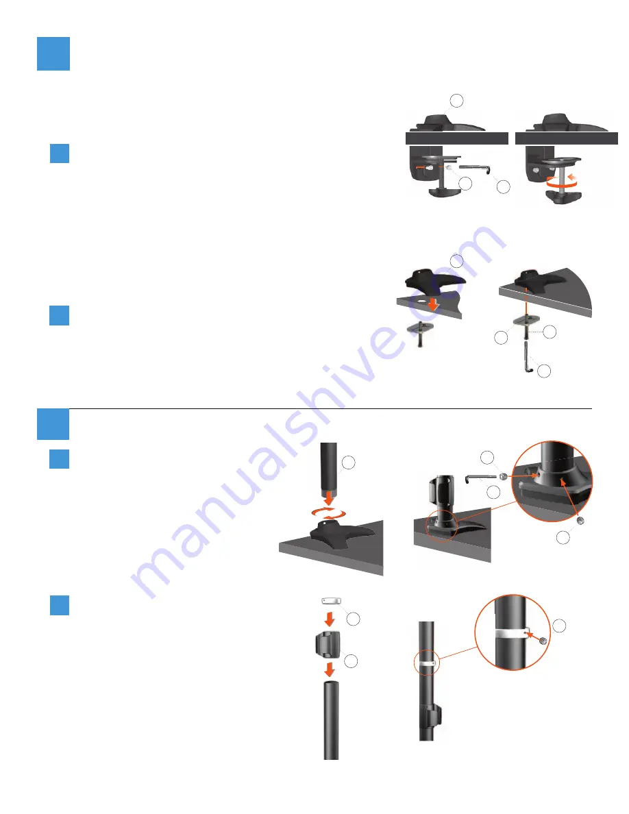 Workrite Ergonomics Sequoia SQ-101 Assembly Instructions Manual Download Page 3