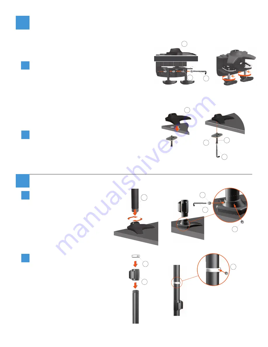 Workrite Ergonomics Sequoia SQ-633 Assembly Instructions Manual Download Page 4