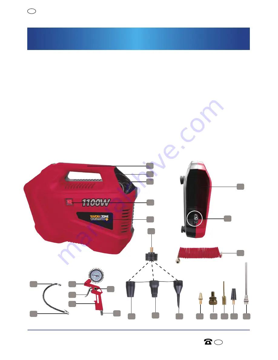 WORKZONE TITANIUM PAP110 Скачать руководство пользователя страница 8