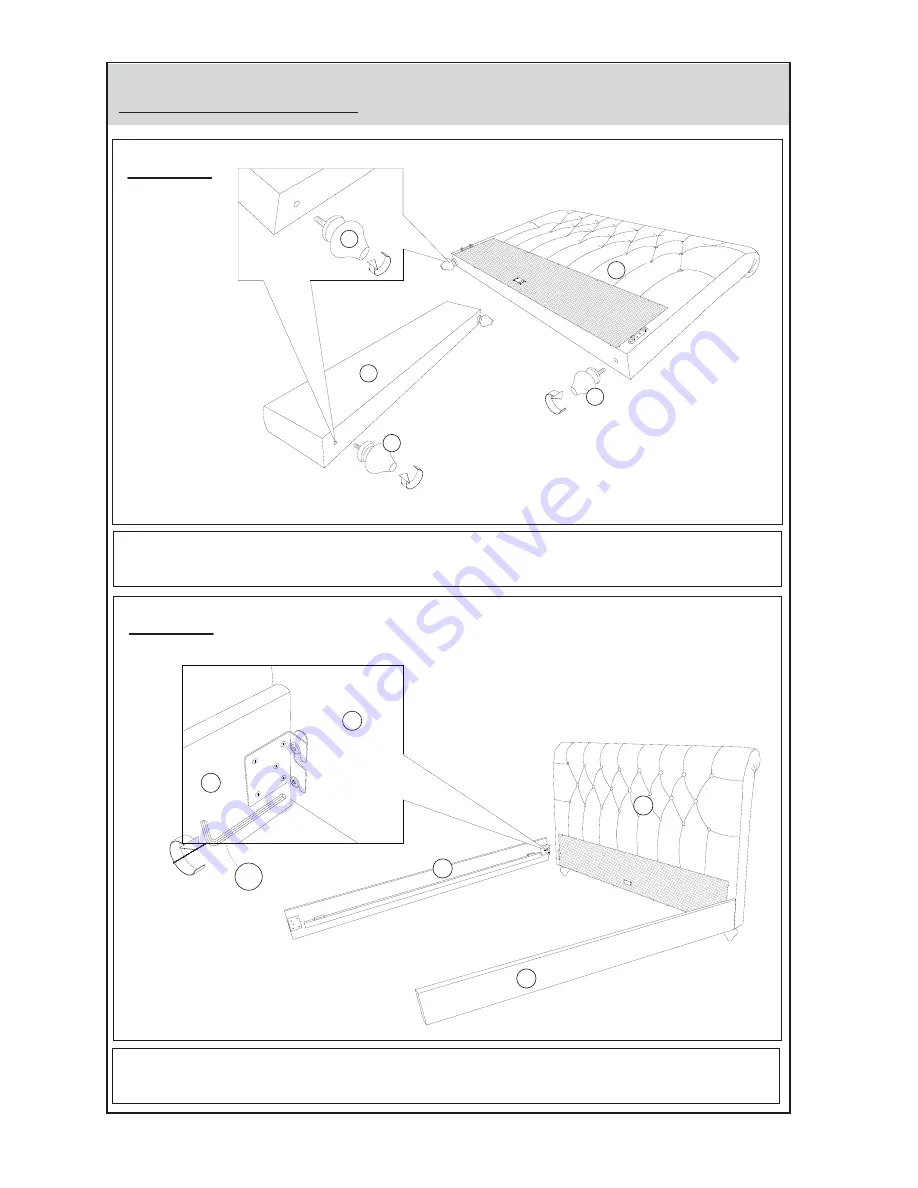 World Market Erin Cute As A Button Queen Bed Assembly Instructions Manual Download Page 4