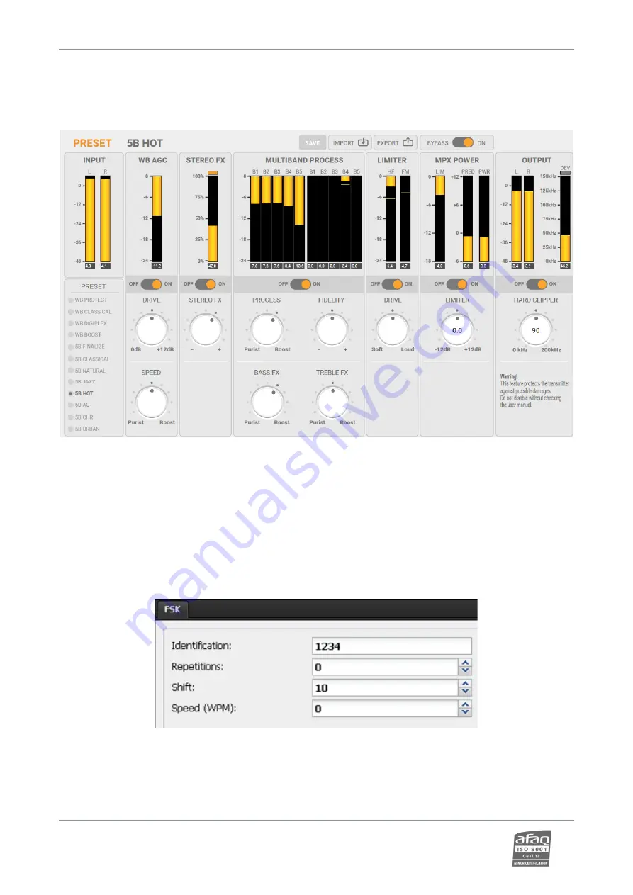 Worldcast Systems ECRESO FM 10kW User Manual Download Page 149