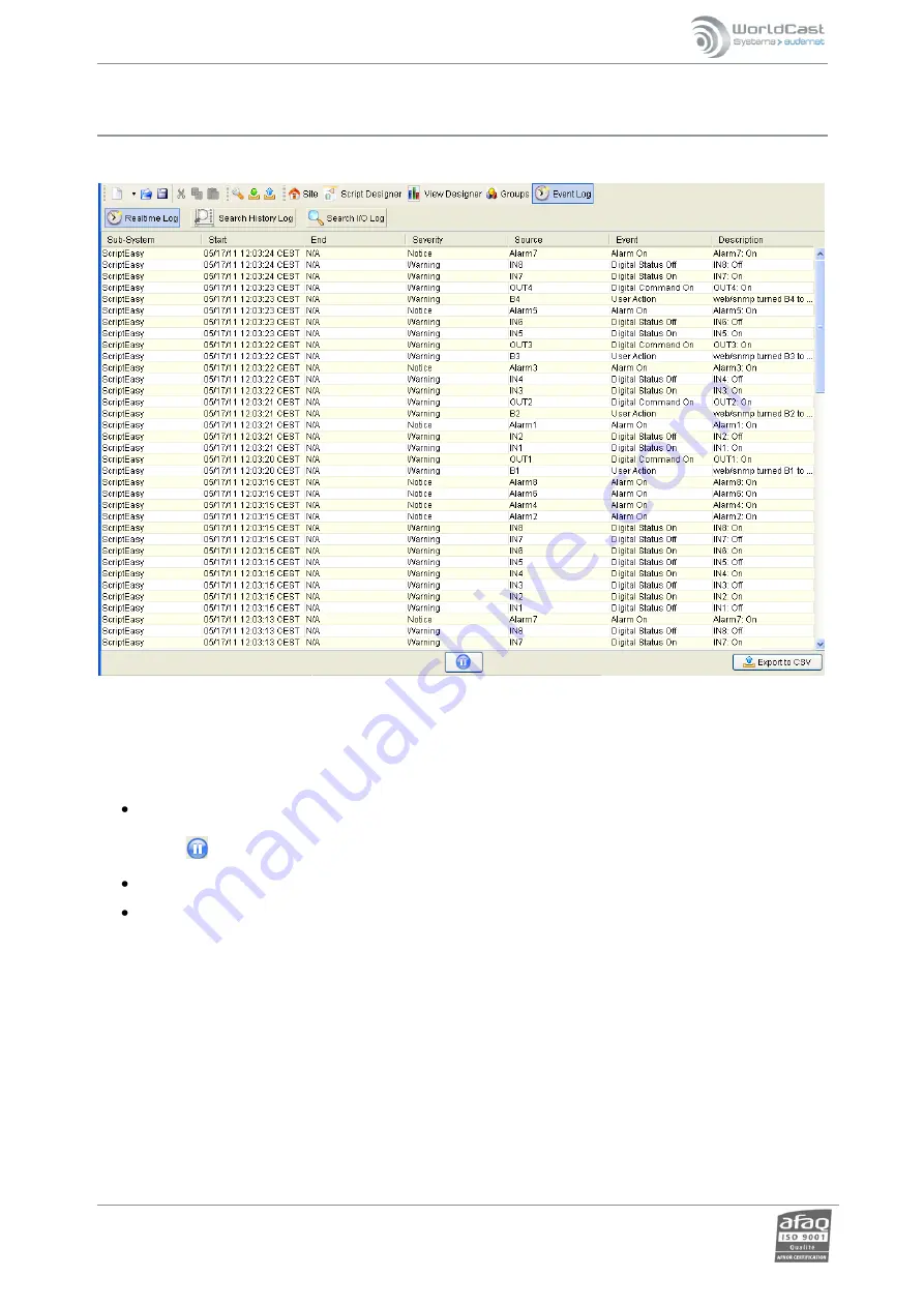 Worldcast Systems RELIO Скачать руководство пользователя страница 47