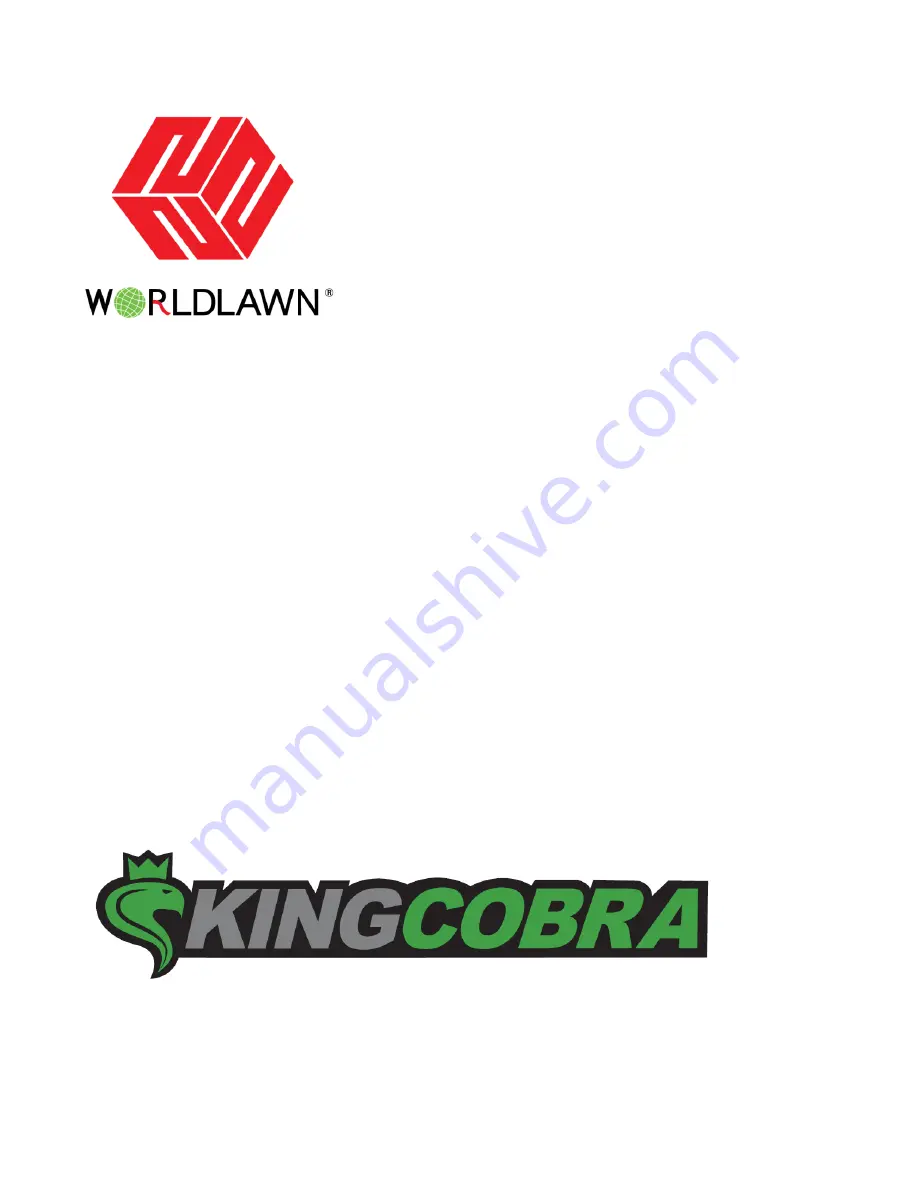 Worldlawn KINGCOBRA WYK52ECV7495CA Скачать руководство пользователя страница 1