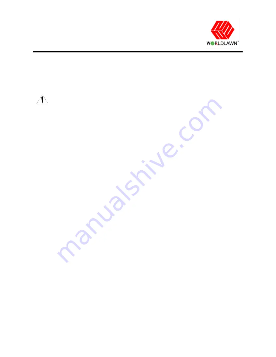 Worldlawn WS2690BSE Operator'S Manual Download Page 6