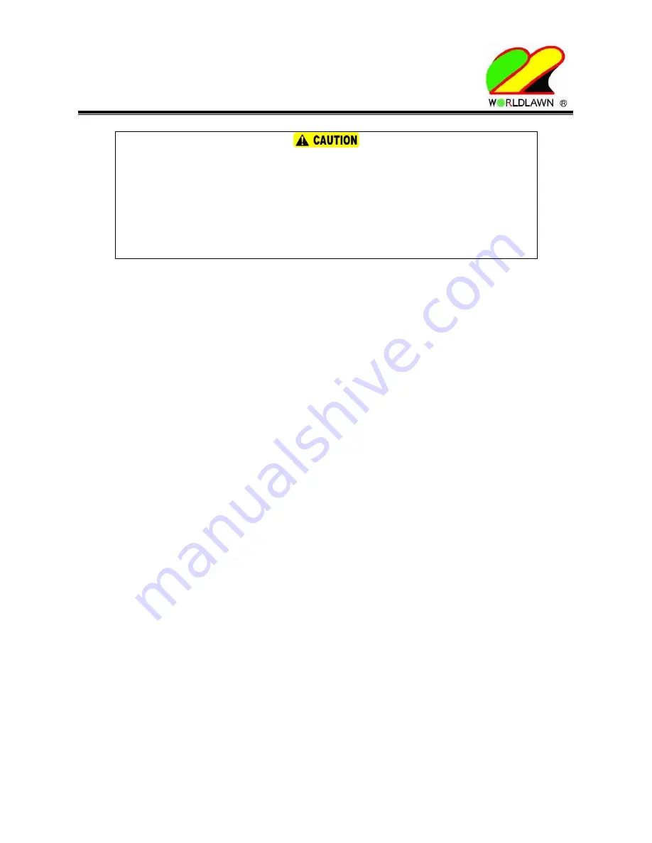 Worldlawn WYZ 48 Operator'S Manual Download Page 20