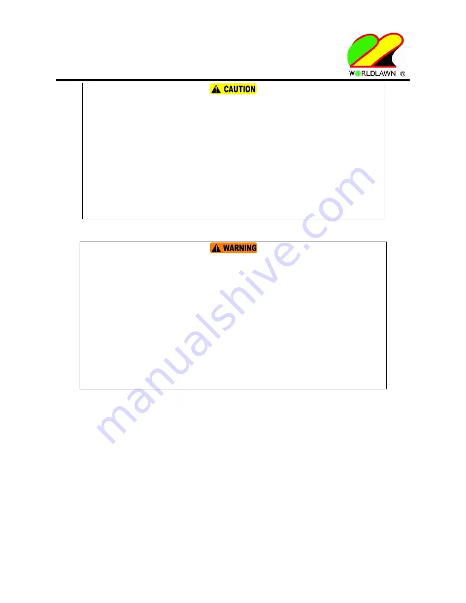 Worldlawn WYZ 48 Operator'S Manual Download Page 26