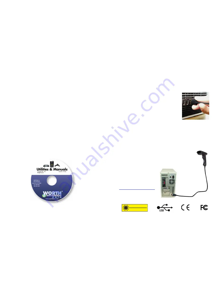 Worth Data LZ165-USB Quick Start And Installation Manual Download Page 2