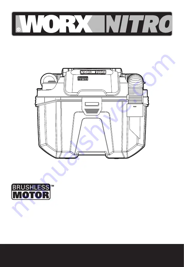 Worx Nitro BRUSHLESS MOTOR WX031 Safety And Operating Manual Original Instructions Download Page 1