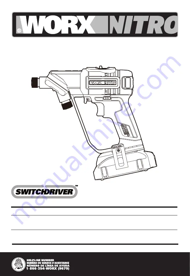 Worx Nitro SWITCHDRIVER WX177L Manual Download Page 1