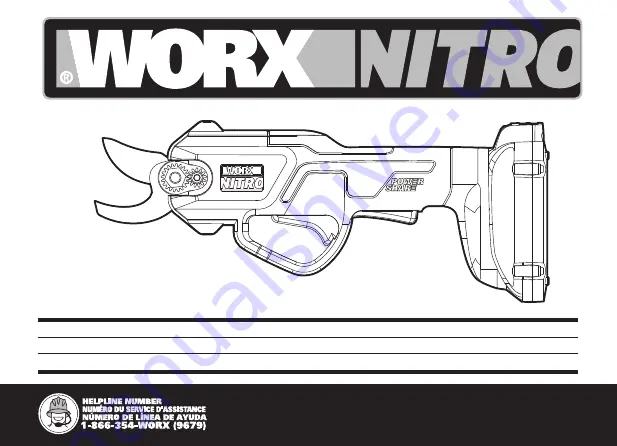 Worx Nitro WG330 Series Скачать руководство пользователя страница 1