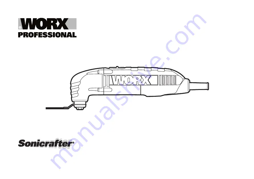 Worx Professional Sonicrafter WU678 Скачать руководство пользователя страница 1