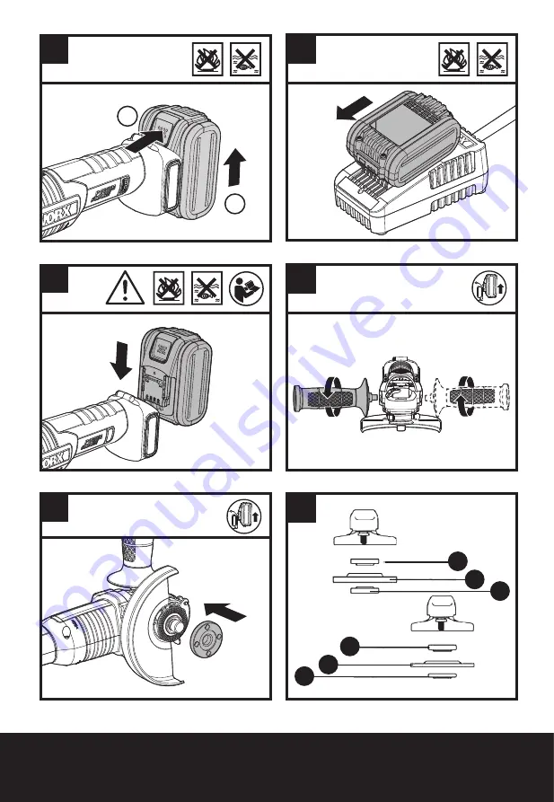 Worx BRUSHLESS MOTOR WX813 Series Скачать руководство пользователя страница 4