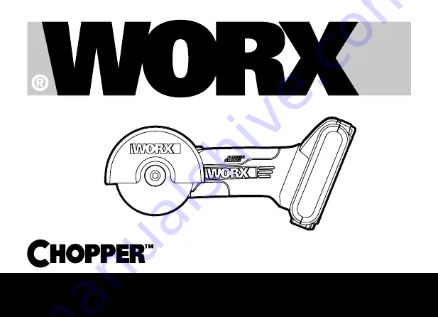 Worx CHOPPER WX801.X Скачать руководство пользователя страница 1