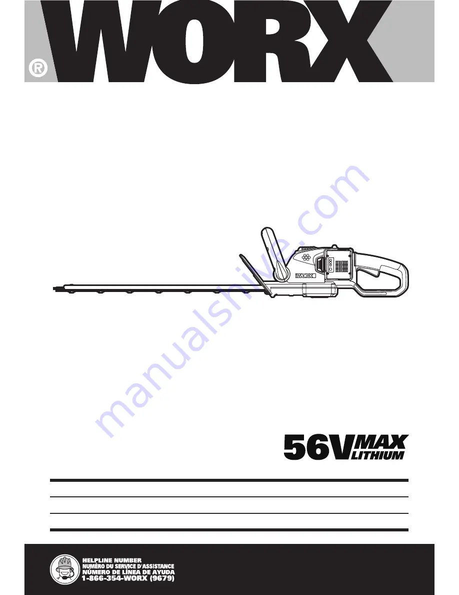 Worx WG255 Manual Download Page 1