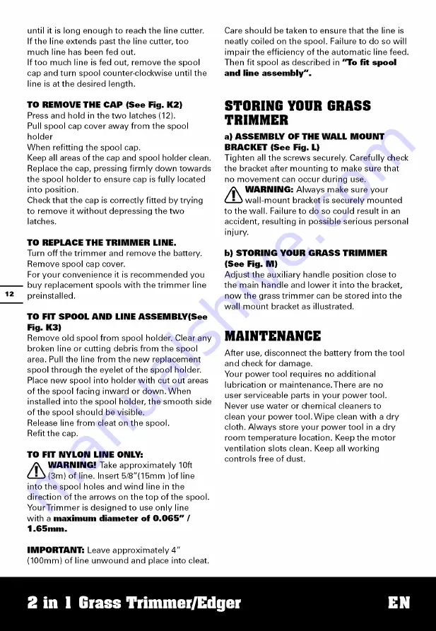 Worx WGI55 Manual Download Page 11